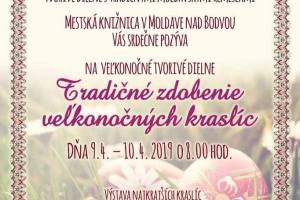 Fond na podporu umenia 2019- Tvorivé dielne s tradičnými moldavskými remeslami