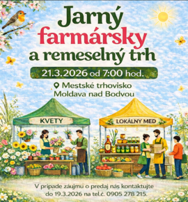 JARNÝ FARMÁRSKY A REMESELNÝ TRH 21.3.2026